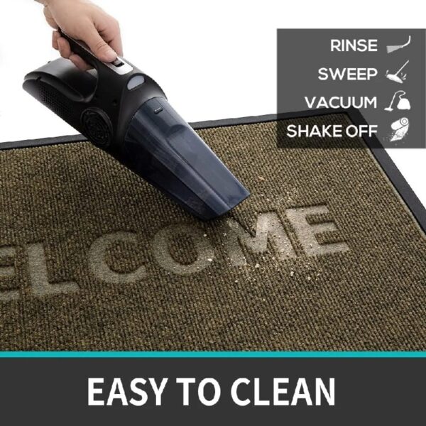 Front Door Mat Indoor and Outdoor Welcome Mat Rubber Backing Entrance Mat Easy Clean Patio Mat Heavy Duty Entryway Doormat for Front Back Doors, Laundry Rooms, Mudrooms 24''x35.4'' Brown
