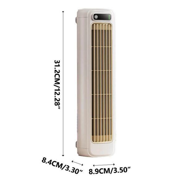 Portable Wall Mounted Airs Conditioners, No Drilling Kitchen Wall Air Conditioner Fan, 2025 New Plug in Air Conditioner, Wall Mounted Fan, for Kitchen, Bedroom, Office (Blue)