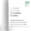 Black Series Electric Toothbrush - Rechargeable, 4 Modes, Travel Case, 8 Brush Heads