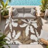 Outdoor Rug Carpet 5'x8' Waterproof Reversible Patio Rug Portable Indoor Outdoor Rug Plastic Straw Rug for Beach RV Camping Garden Picnic Deck Backyard Porch Decor Black