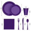 Exquisite 350 Piece Easter Plastic Disposable Party Plates & Dinnerware Combo Set