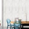 17.7-in x 511.8-in White Gray Wood Peel and Stick Wallpaper Self-Adhesive Removable Contact Paper for Kitchen Countertop Home Decoration Wall Covering Home Renovation