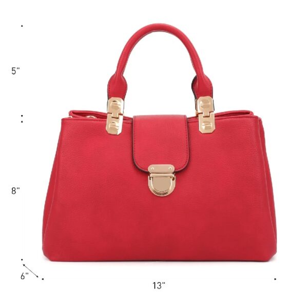 Women Satchel Handbags Top Handle Purse Medium Tote Bag Vegan Leather Shoulder Bag