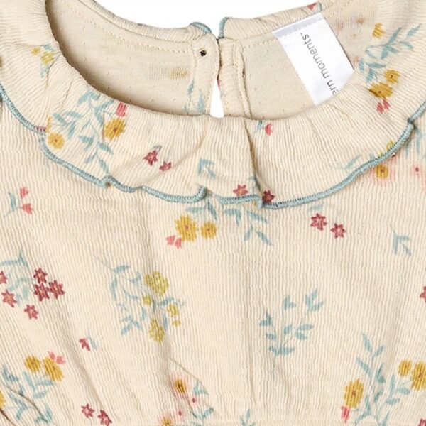 By Gerber Baby Girl Bubble Romper with Flutter Sleeves, Sizes 0/3 Months - 24 Months