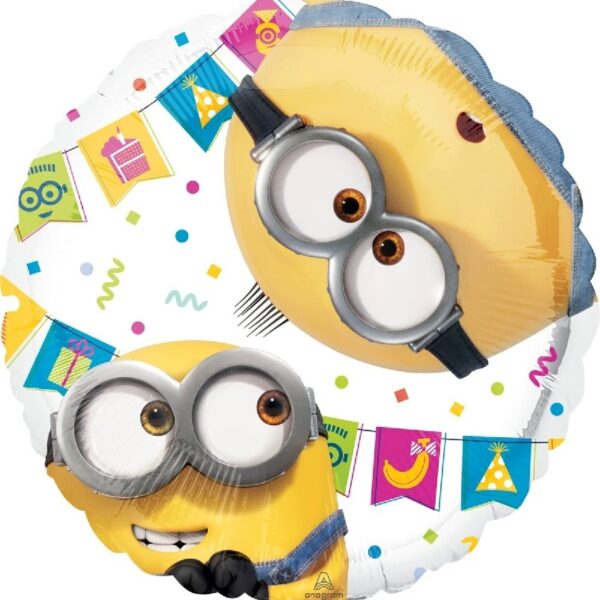 Anagram Latex and Foil Minions Bouquet Balloons, Piece of 16