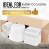 Exquisite 350 Piece Easter Plastic Disposable Party Plates & Dinnerware Combo Set