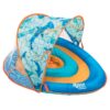 Aqua  Grow-with-Me BabyBoat Pool Float for Infants 6-24 Months, Blue Shark