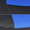 PolyPro Car Seat Covers Full Set in Charcoal on Black – Front and Rear Split Bench for Cars, Easy to Install Cover Set, Accessories Auto Trucks Van SUV