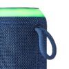 onn Medium Rugged Speaker with Bluetooth Wireless Technology and LED Lighting, Navy
