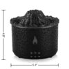 300ml Cool Mist Volcano Humidifier, Essential Oil Diffuser Clearance with Remote and 2-Color Light
