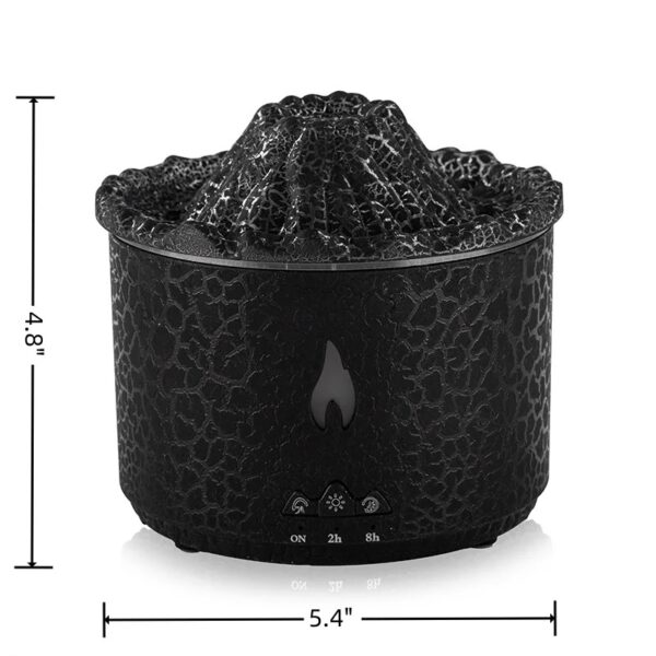 300ml Cool Mist Volcano Humidifier, Essential Oil Diffuser Clearance with Remote and 2-Color Light
