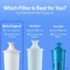 Standard Water Filter, Replacement Filters for Pitchers and Dispensers, BPA Free, 6 Count