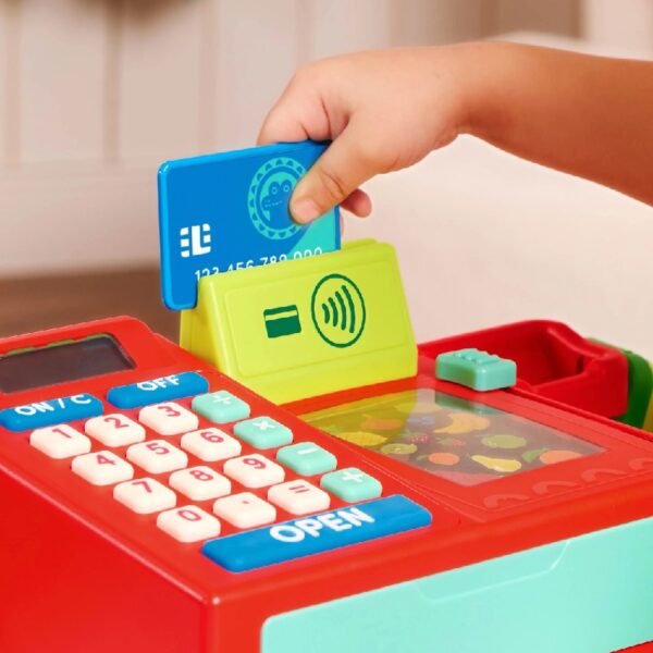 Ring It Up Register Cashier Plastic Set with 35pcs Calculator, Toddler and Preschool Toys