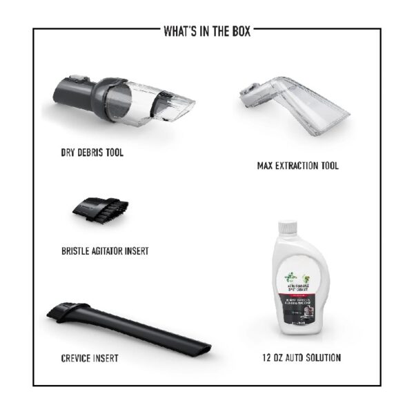 CleanSlate 4-Piece Car Interior Cleaning Tool Kit, Gray, AH84000