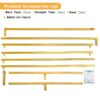 Garfans 6.6FT Wedding Arch For Ceremony Balloon Arch Stand with 4 Pedestal Nails Metal Arch Backdrop Stand for Parties Birthday Wedding Square Background Stand Garden Arch Gold