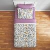 7 Piece Reversible Bed in a Bag Comforter Set with Sheets, Black, Queen