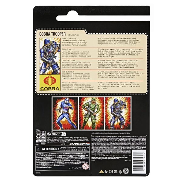 Classified Series Retro Cardback, Cobra Trooper, 6” Action Figure