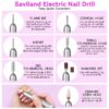 Acrylic Nail Kit Complete Set with Drill - White/Pink/Clear Acrylic Powder and Acrylic Liquid Set with Acrylic Nail Brush, Electric Nail Drill, Acid-Free Primer and Top Coat with Everything