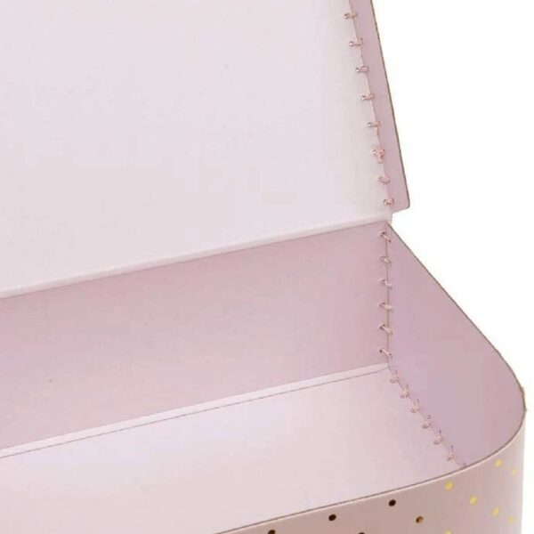 Jewelkeeper Paperboard Suitcases, Set of 3 Decorative Storage Boxes, Vintage Luggage for Birthdays, Weddings, World Map Design