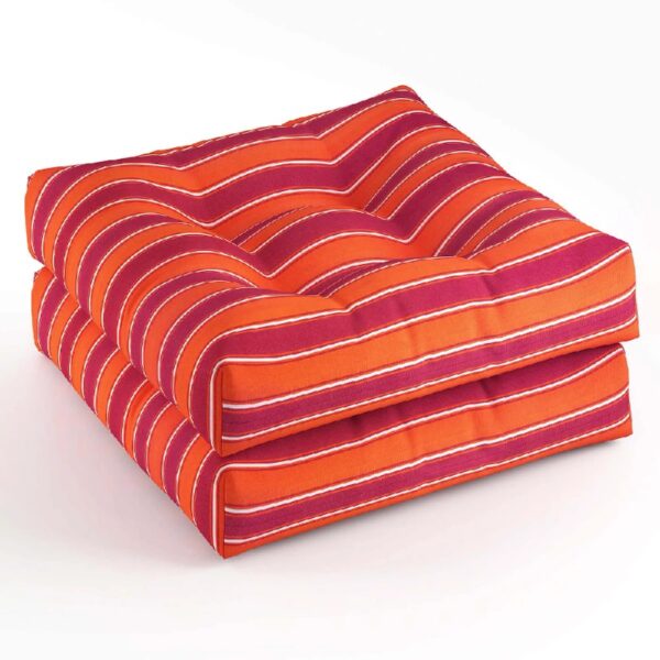 2 PCS 21'' x 21'' Patio Chair Seat Cushion Pads Indoor/Outdoor Turquoise