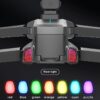 Large Size Four-Axis Brushless Drone 4K HD FPV Camera Wifi RC Quadcopter，360° Flip，Waypoint Flight，for Kids Adult and Beginners，GPS，Black，2 Batteries