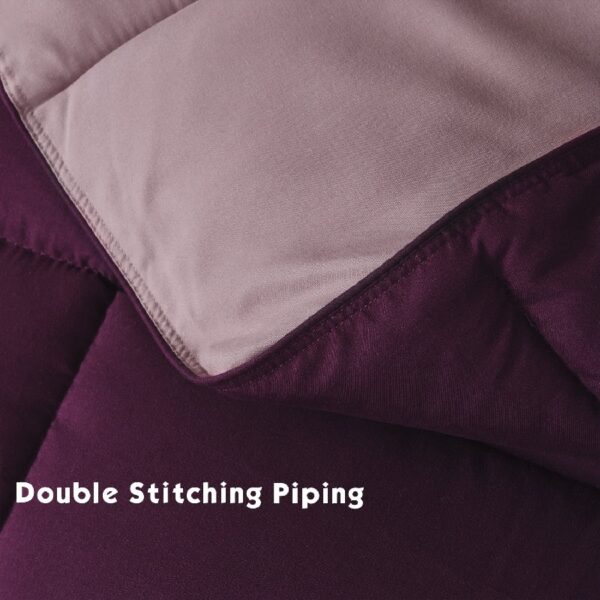 Light Weight Down Alternative Comforter Set, Queen, Green, Reversible