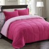 Light Weight Down Alternative Comforter Set, Queen, Green, Reversible