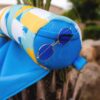 Shaka Sling XL Pool Float, Doubled-Sided Mesh, Quick Draining Fabric, No Inflation Needed, Sweet Shells Berry