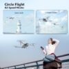 F10-1080P Wifi FPV Drone with 1080P HD Camera, Headless Mode/3D Flips, RC Quadcopter for Beginners Silver white