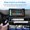 Universal Portable Wireless Apple Carplay Android Auto Adapter Dongle In Car