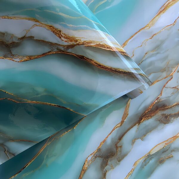 Light luxury imitation marble stickers for furniture renovation kitchen stove tabletop decoration high temperature resistance waterproof oil Peel And Stick wallpaper
