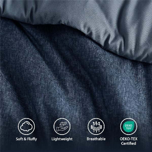 Full/Queen Comforter Sets, Reversible 3 Piece Extra Soft Bedding Set, Chambray Print Sage Green Comforter Bed Set with Pillow Shams