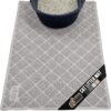 GRIP Cat Litter Box Mat, 35x23, Water Resistant Kitty Litter Trapping Mat, Textured Backing, Easy to Clean, Less Waste and Clean Floors, Kitten Supplies for Indoor Cats, Soft on Paws, Gray
