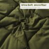 Light Weight Down Alternative Comforter Set, Queen, Green, Reversible