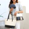 Sendfen Handbags for Women Shoulder Bags Tote Satchel Hobo 4pcs Purse Set
