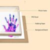 Lolynie Family Handprint Kit,Diy Craft Keepsake,Hand Print Photo Frame,Family Gifts For New Mom,New Baby,New Parents,Grandparents,Mother'S Day,Father'S Day,Adoption Day,Anniversary,1 Set
