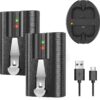 6040mAh Rechargeable Battery and Dual USB Charging Station Compatible with Ring for Video Doorbell Camera 2/3/4, Stick Up Cam and Spotlight Cam