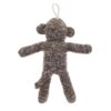 (4 pack) Vibrant Life Cozy Buddy Sock Monkey Dog Toy, Chew Level 1