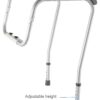 Toilet Safety Rails, Height Adjustable Toilet Frame, 250 lb. Weight Capacity