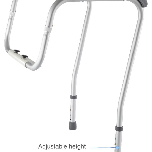 Toilet Safety Rails, Height Adjustable Toilet Frame, 250 lb. Weight Capacity