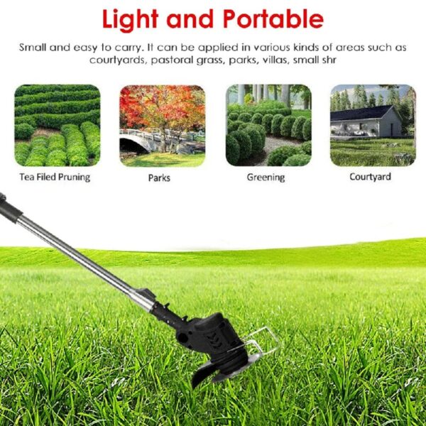 Cordless Weed Eater 900W Electric Brush Cutter Lawn Edger Grass String Trimmer