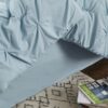 Dorm Bedding Twin Comforter Set - 5 Pieces Pintuck Bed in A Bag with Comforters, Sheets, Pillowcases & Shams
