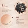 Women Watch Fashion Rose Gold Diamond Analog Quartz Female Watch for Women Luxury Dress Ladies Stainless Steel Luminous Waterproof Date Wrist Watches Green Dial