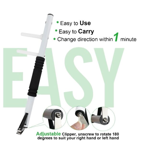 Long Handle Toenail Clippers 4mm Jaw Opening for Seniors Thick Toenails, 20