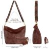 Hobo Bags for Women Crossbody Handbags Guitar Strap Shoulder Bucket Bag Vegan Leather Purse Trendy Boho Tote Purses