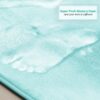 Nestl Set of 3 Absorbent Memory Foam Bath Mat Bathroom Rugs, Gray, Large 20