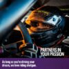 Racing 5-Panel Wide-Angle Rear View Wink Mirror - 35 Inches - Improve Visibility - Adjustable Brackets - Easy Mounting - Ideal for Custom Interiors