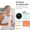 Smart Watch for Android and iPhone,  Answer/Make Call Smartwatch for Men Women Waterproof, 100+ Sport Modes, Fitness Activity Tracker, Pink