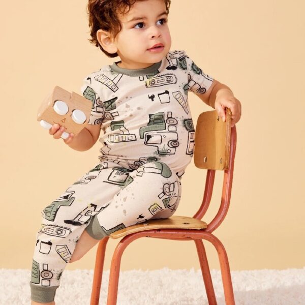 Baby & Toddler Boys 4Pc Short Sleeve Snug Fit Sleepwear, Size 9 Months-5T