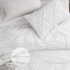 Dorm Bedding Twin Comforter Set - 5 Pieces Pintuck Bed in A Bag with Comforters, Sheets, Pillowcases & Shams
